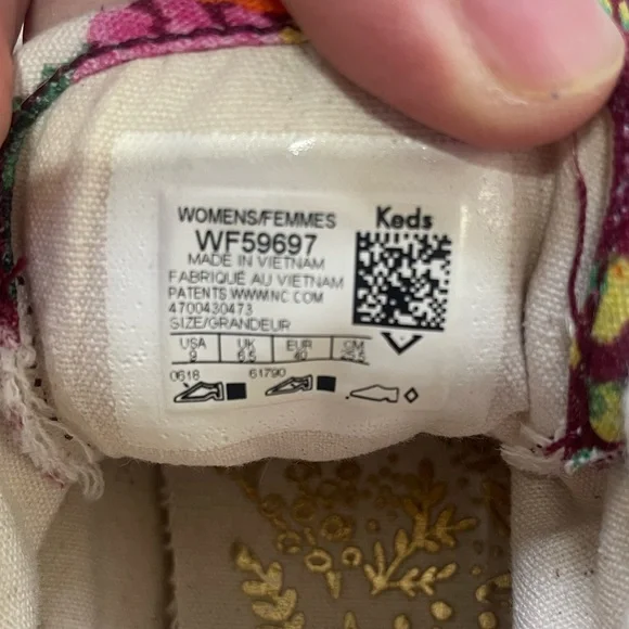 Rifle Paper Co. | Keds | Maroon Floral Print Shoes | Size 9 | EUC - Picture 6 of 8